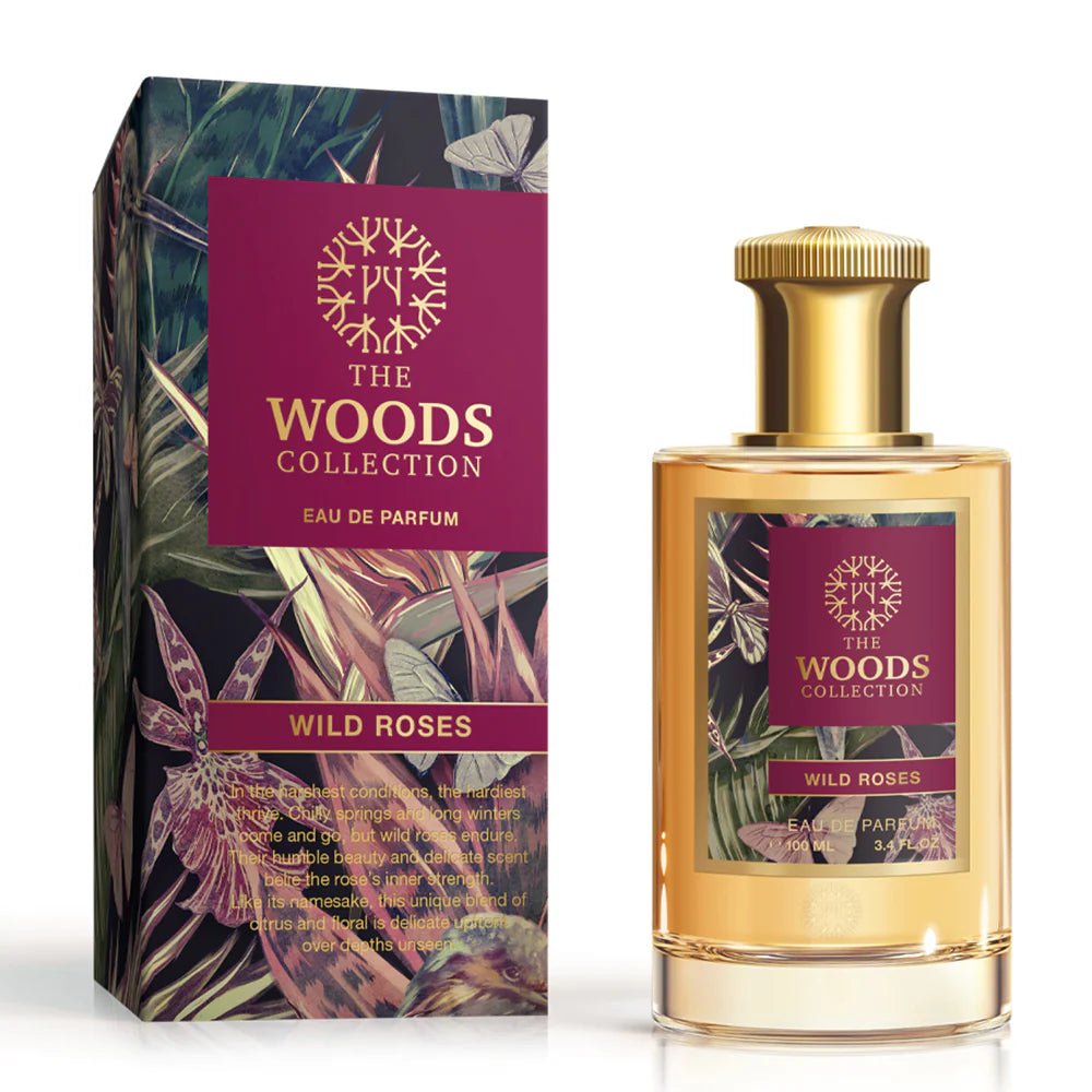 The Woods Collection Woods Wild Roses Eau de Parfum for unisex - front view on a white background