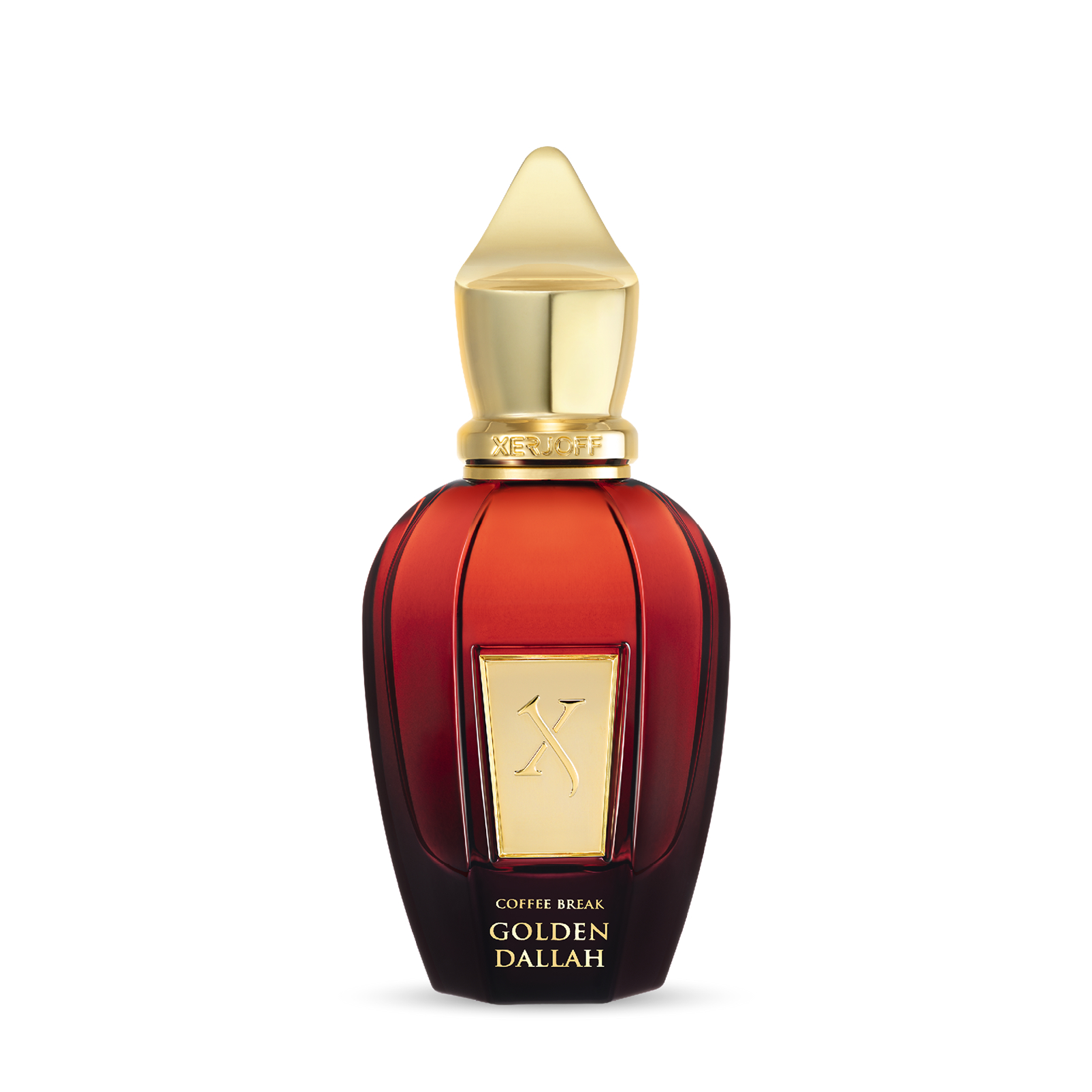 Xerjoff Golden Dallah Eau de Parfum for unisex - front view on a white background