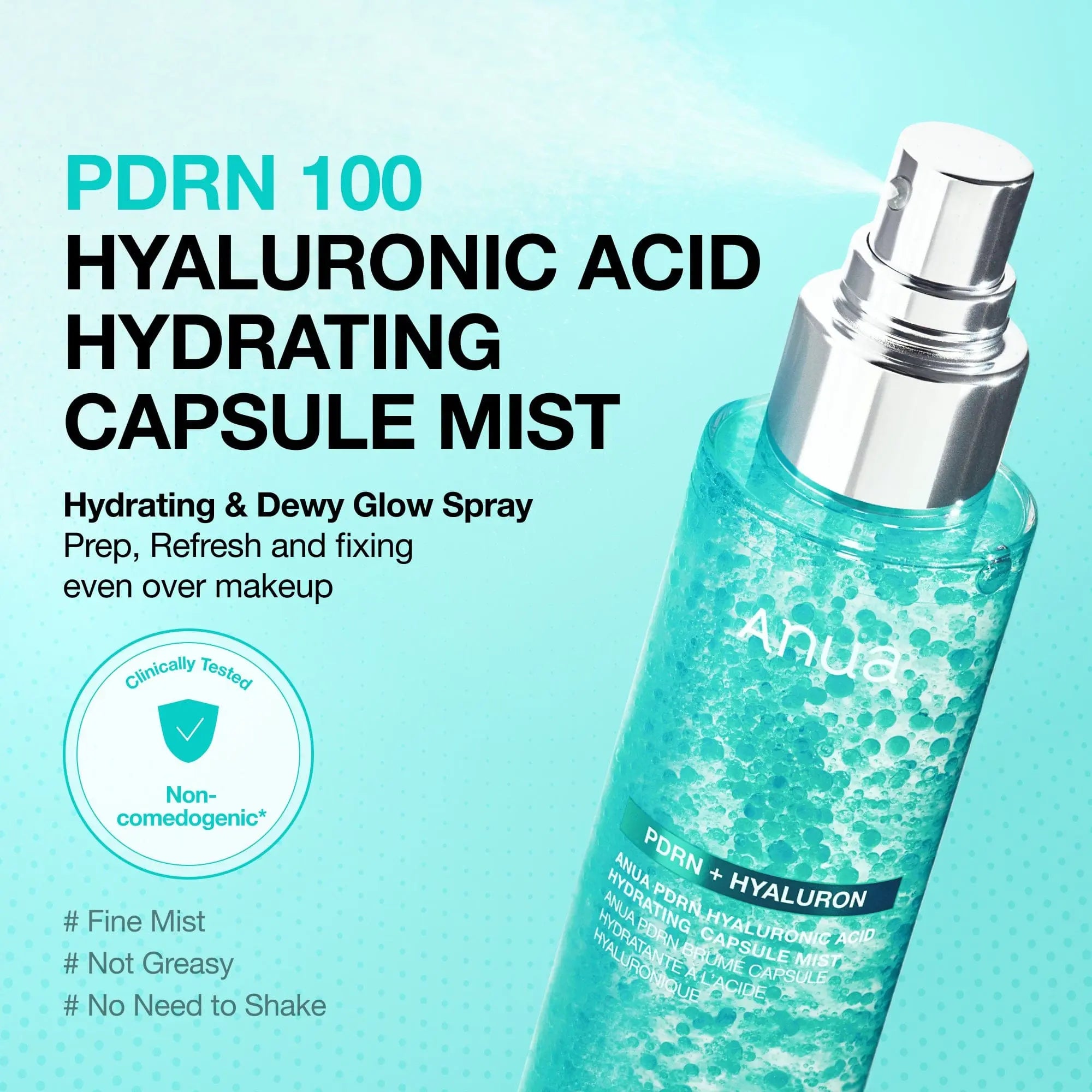 Anua PDRN Hyaluronic Acid Hydrating Capsule Mist 100ml - Al Himyan Perfumes | عطور هميان | Oud & Luxury Fragrances - ANUA