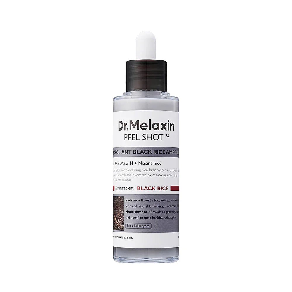 Dr. Melaxin Peel Shot Exfoliating Black Rice Ampoule 80ml - Al Himyan Perfumes | عطور هميان | Oud & Luxury Fragrances - Dr. Melaxin