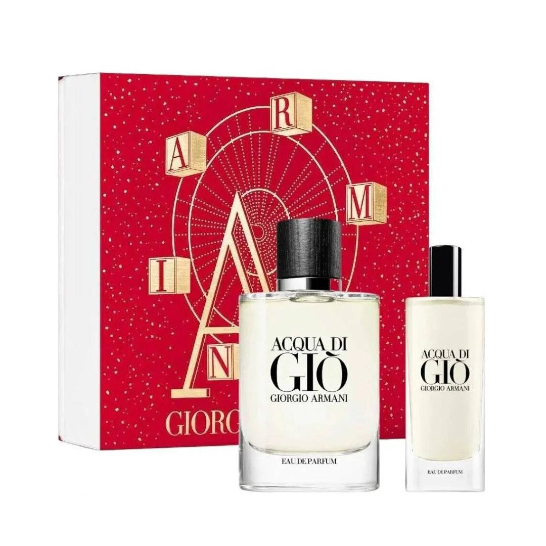 Giorgio Armani Acqua di Gio Gift Set EDP 75ml + EDP 15ml - Al Himyan Perfumes | عطور هميان | Oud & Luxury Fragrances - Giorgio Armani