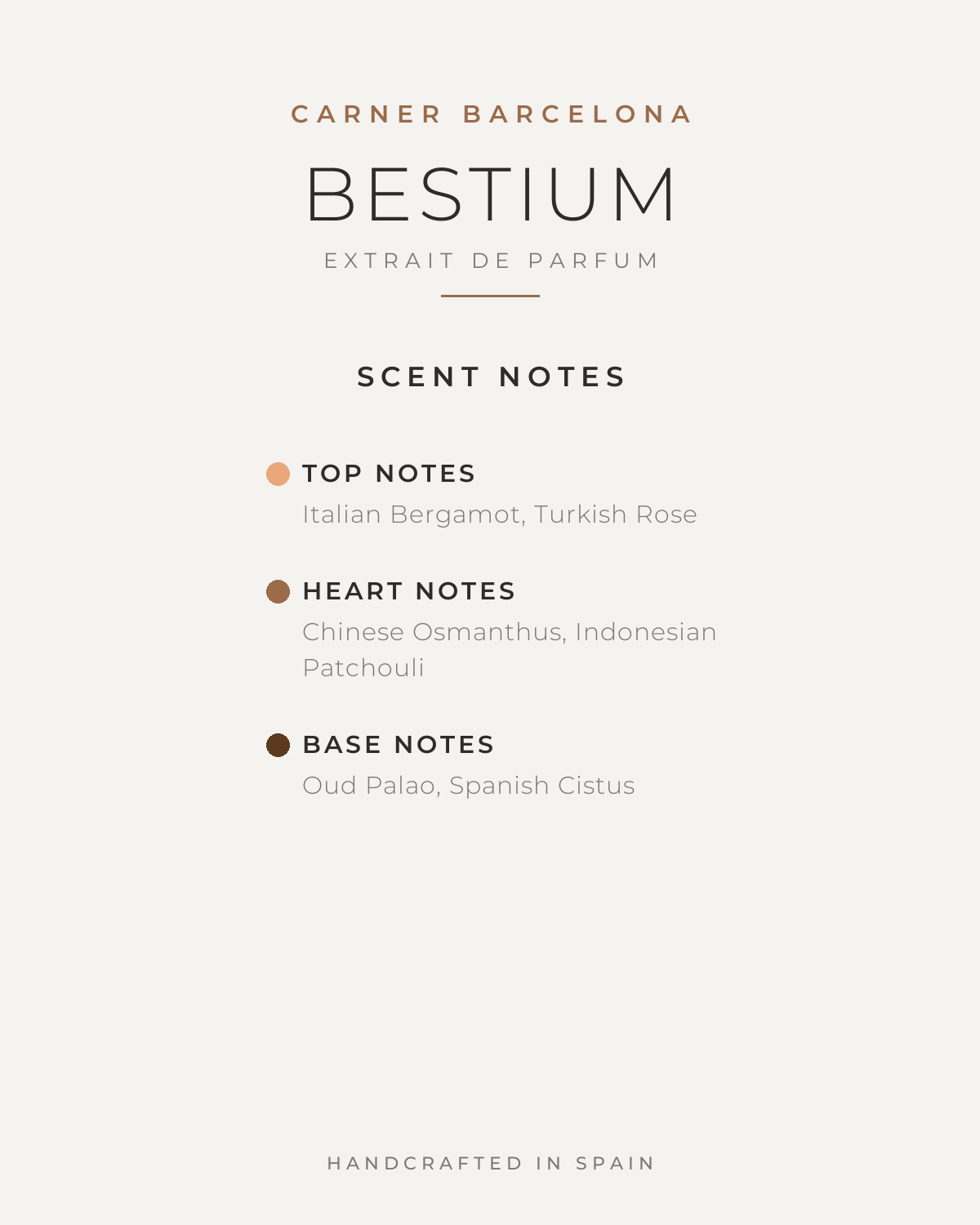 CARNER BARCELONA BESTIUM EXTRAIT DE PARFUM 50ML