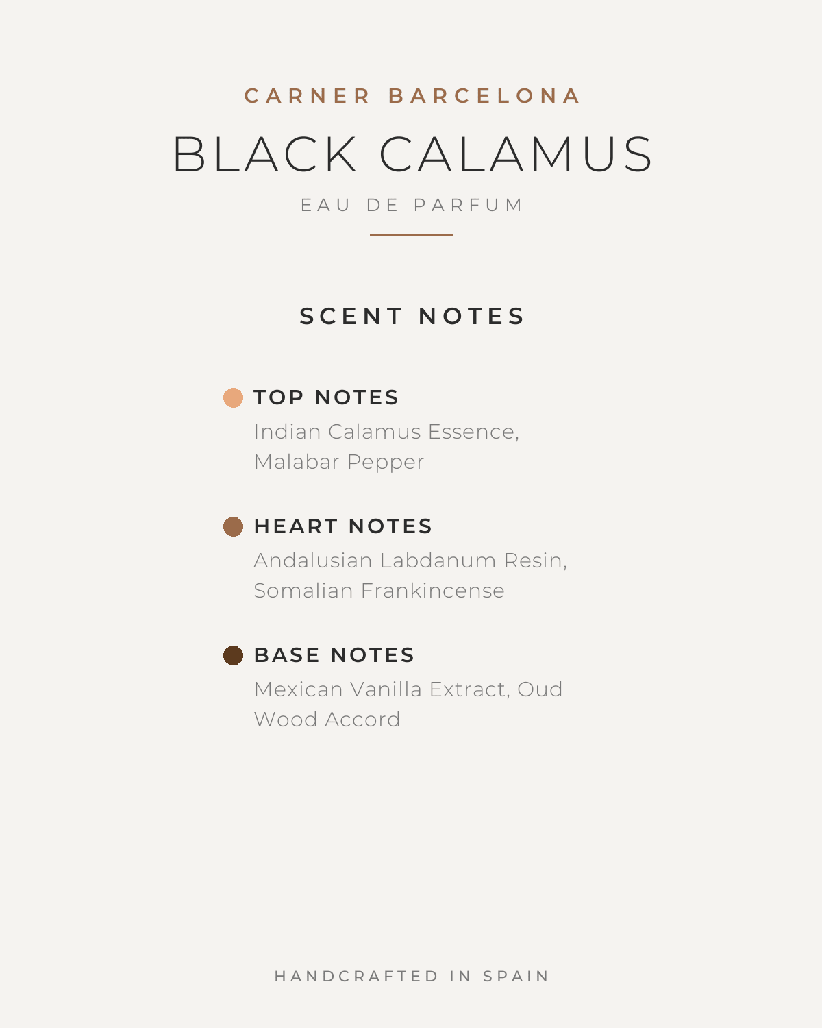 CARNER BARCELONA BLACK CALAMUS UNISEX EDP 50ML - Al Himyan Perfumes | عطور هميان | Oud & Luxury Fragrances - CARNER