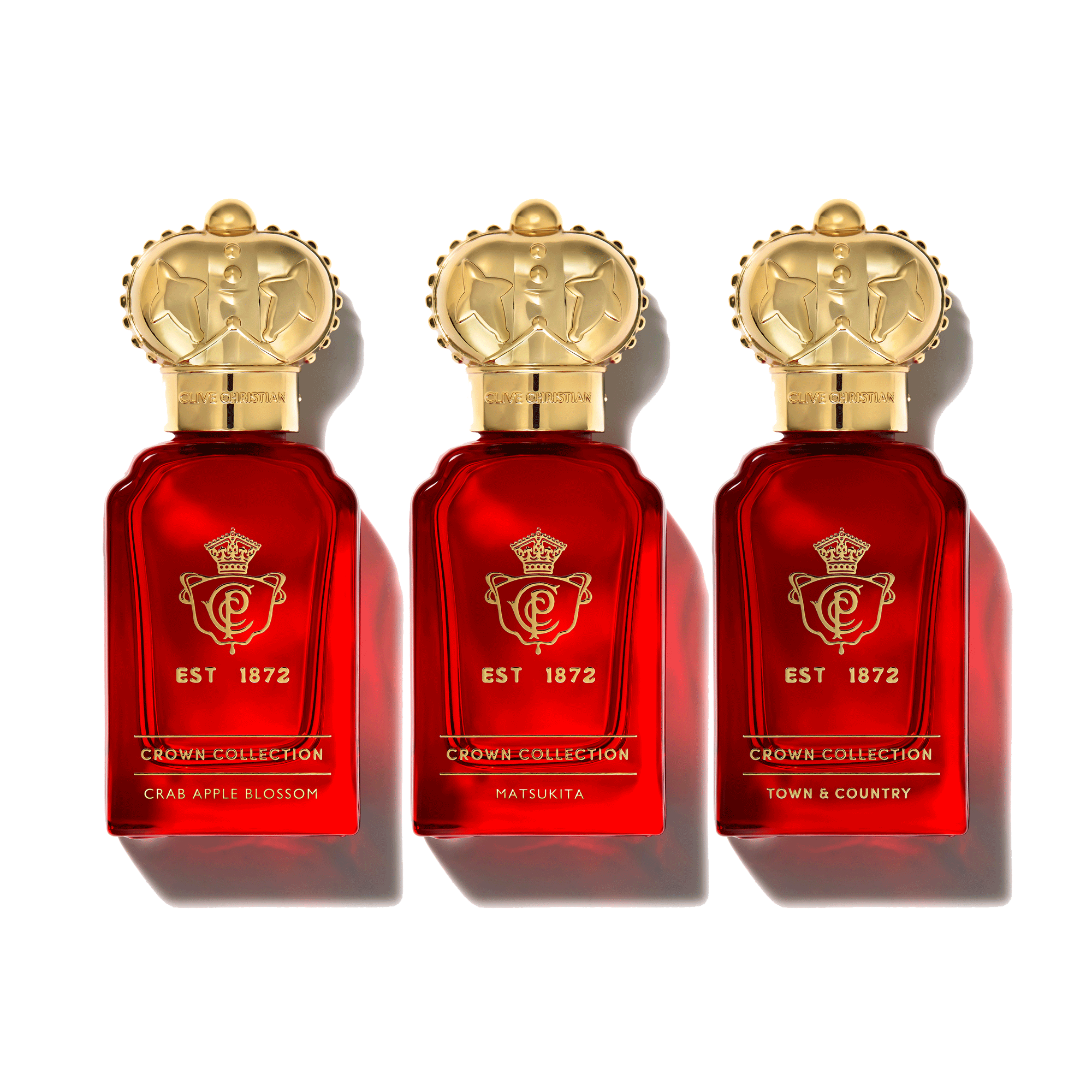 Clive Christian Crown Collection Traveller Set three 10ml perfume sprays Main image