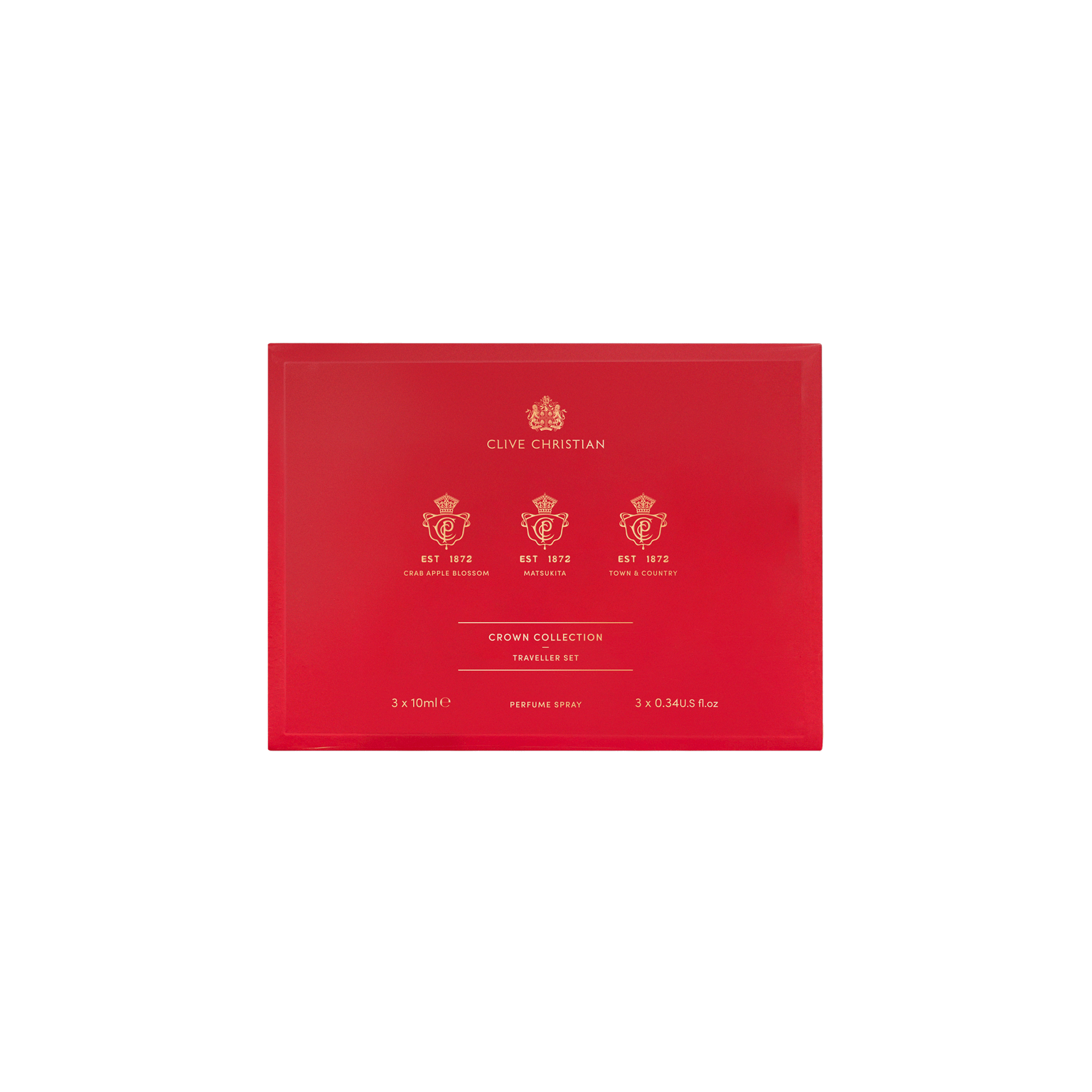 CLIVE CHRISTIAN CROWN COLLECTION TRAVELLER SET UNISEX PERFUME 3 X 10ML Secondary image