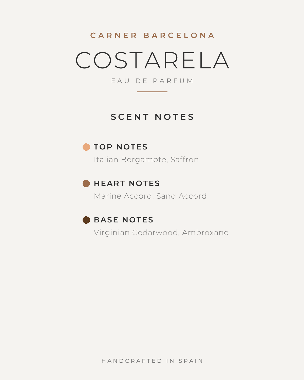 CARNER BARCELONA COSTARELA UNISEX EDP 100ML - Al Himyan Perfumes | عطور هميان | Oud & Luxury Fragrances - CARNER