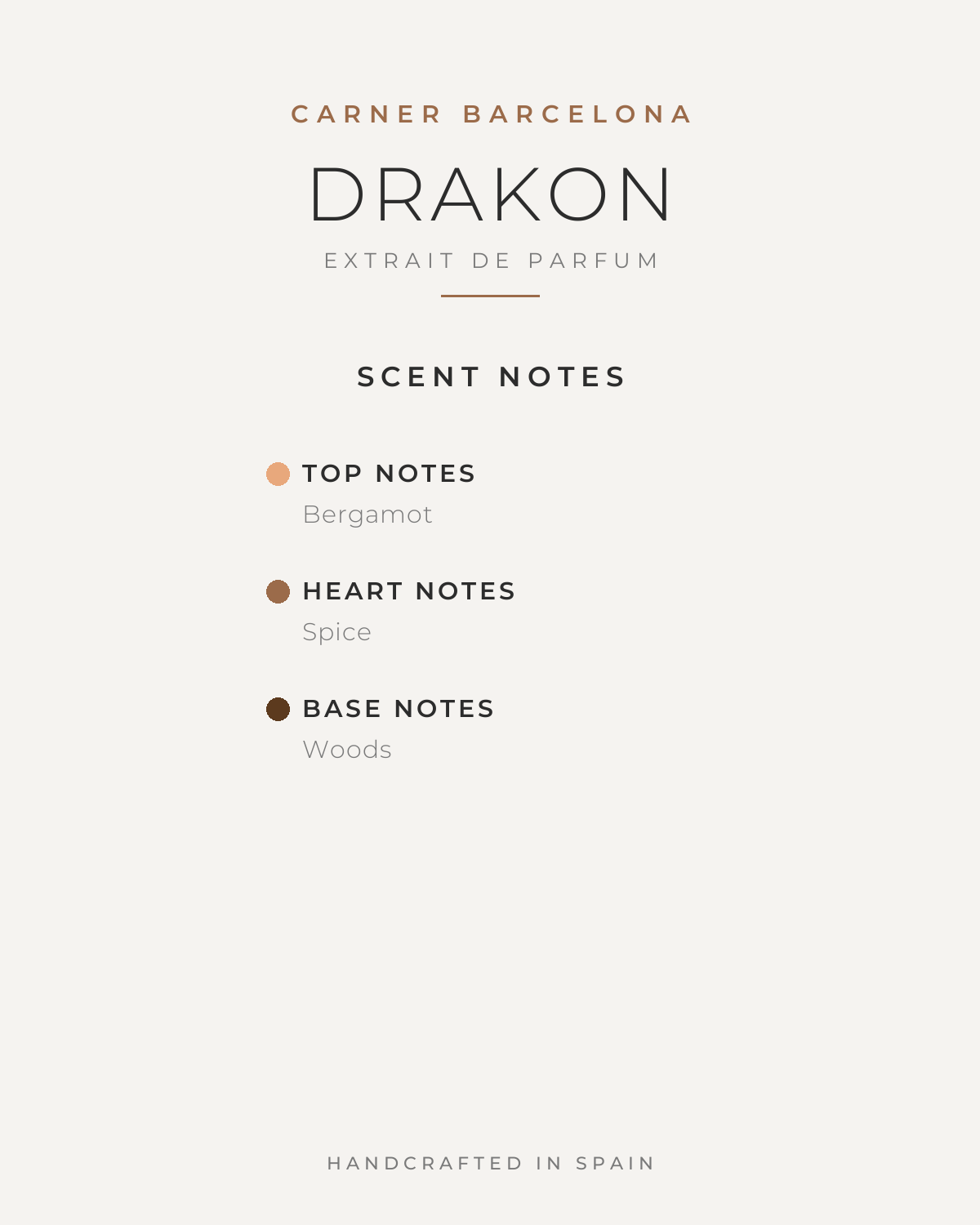 CARNER BARCELONA DRAKON UNISEX EXTRAIT DE PARFUM 50ML