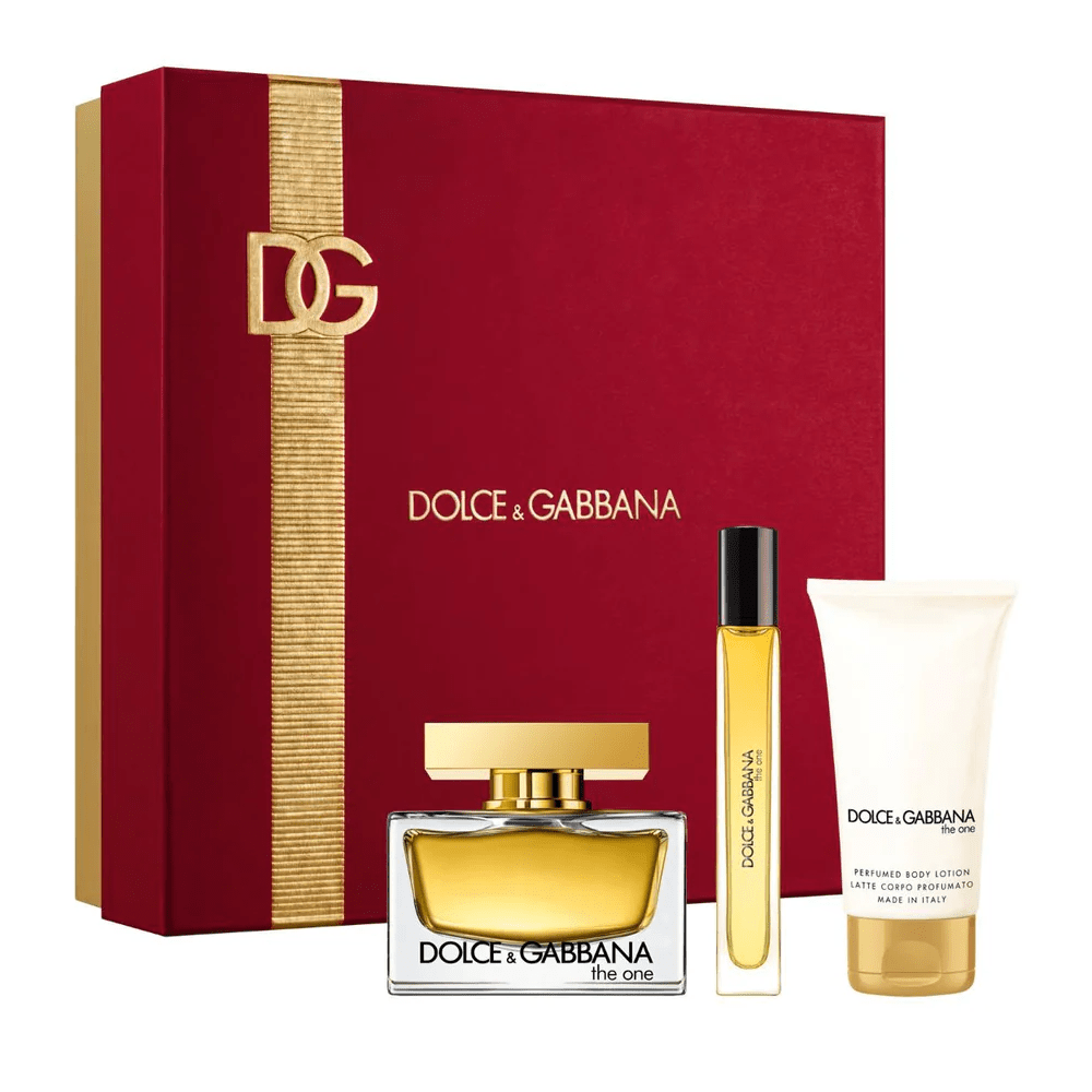 DOLCE & GABBANA THE ONE FOR WOMEN EDP 75ML + 10ML + BODY LOTION 50ML - Al Himyan Perfumes | عطور هميان | Oud & Luxury Fragrances - Dolce&Gabbana