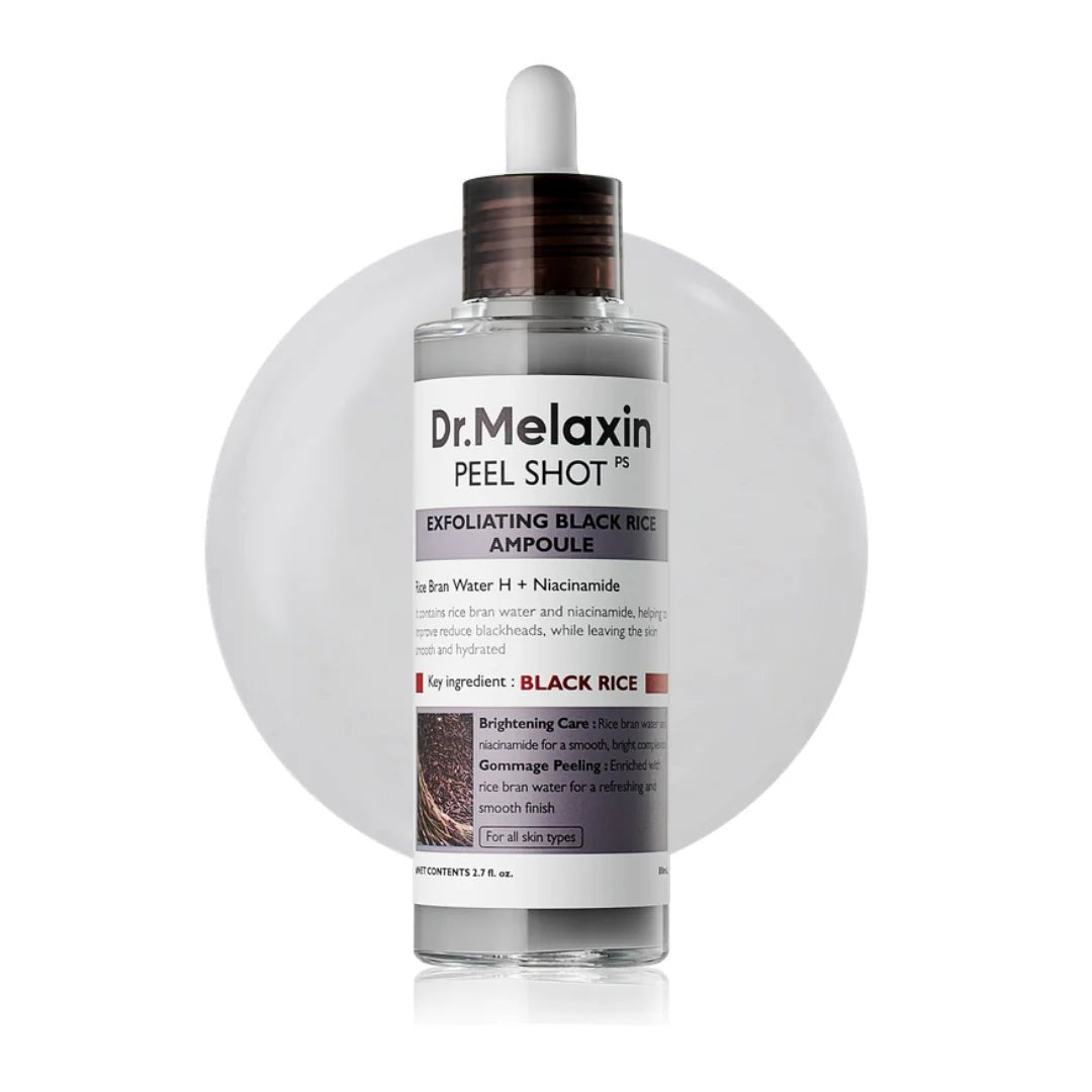 Dr. Melaxin Peel Shot Exfoliating Black Rice Ampoule 80ml - Al Himyan Perfumes | عطور هميان | Oud & Luxury Fragrances - Dr. Melaxin
