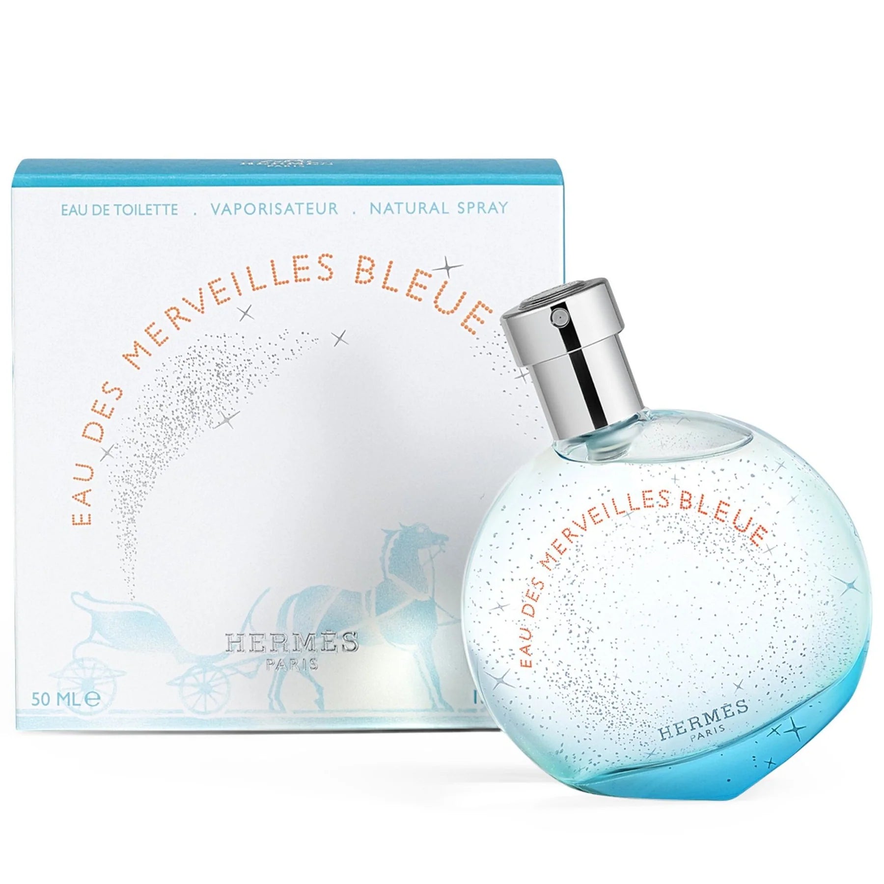 HERMES EAU DES MERVEILLES BLEUE FOR WOMEN EDT 50ML - Al Himyan Perfumes | عطور هميان | Oud & Luxury Fragrances - Hermes