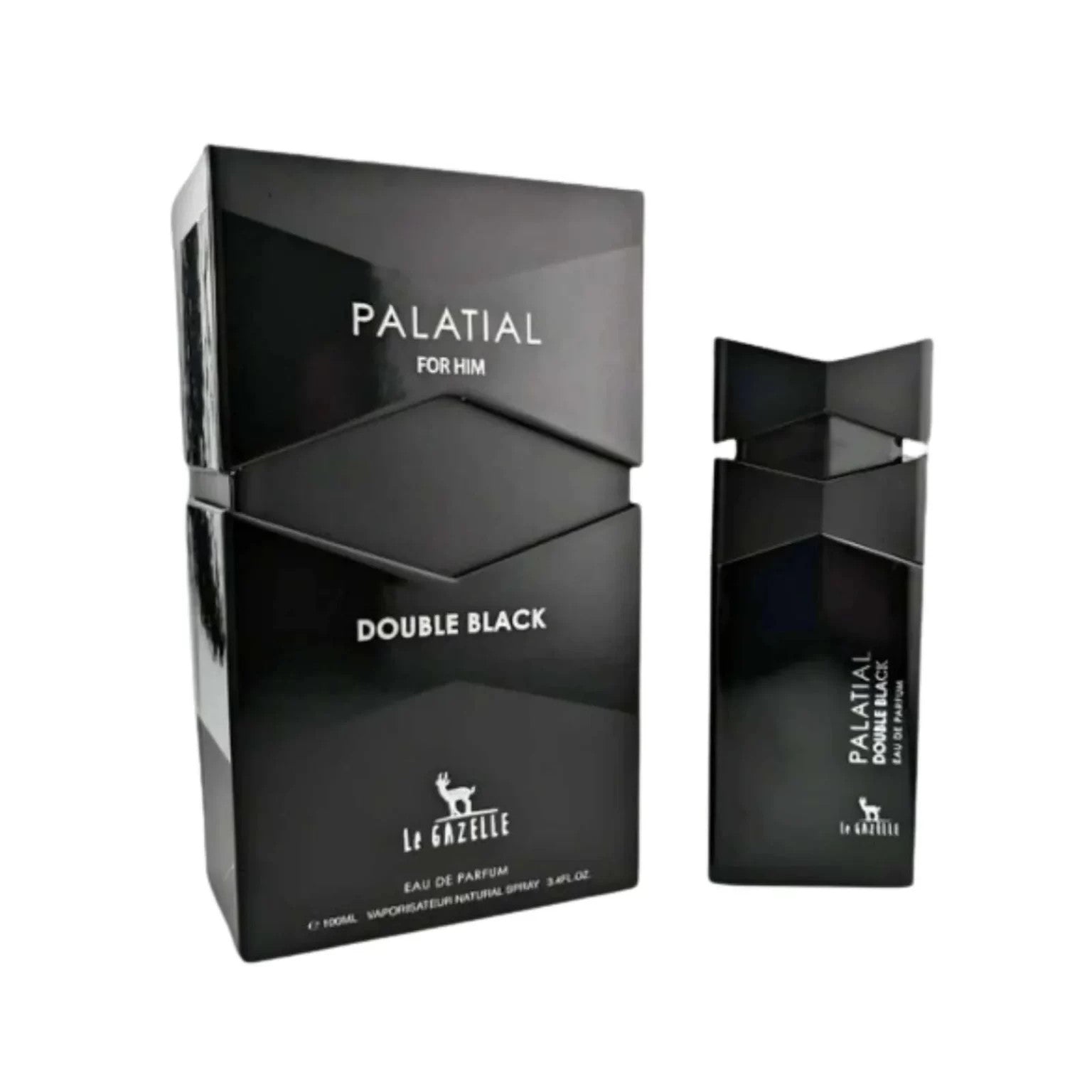 LE GAZELLE PALATIAL DOUBLE BLACK FOR MEN EDP 100ML - Al Himyan Perfumes | عطور هميان | Oud & Luxury Fragrances - Le Gazelle