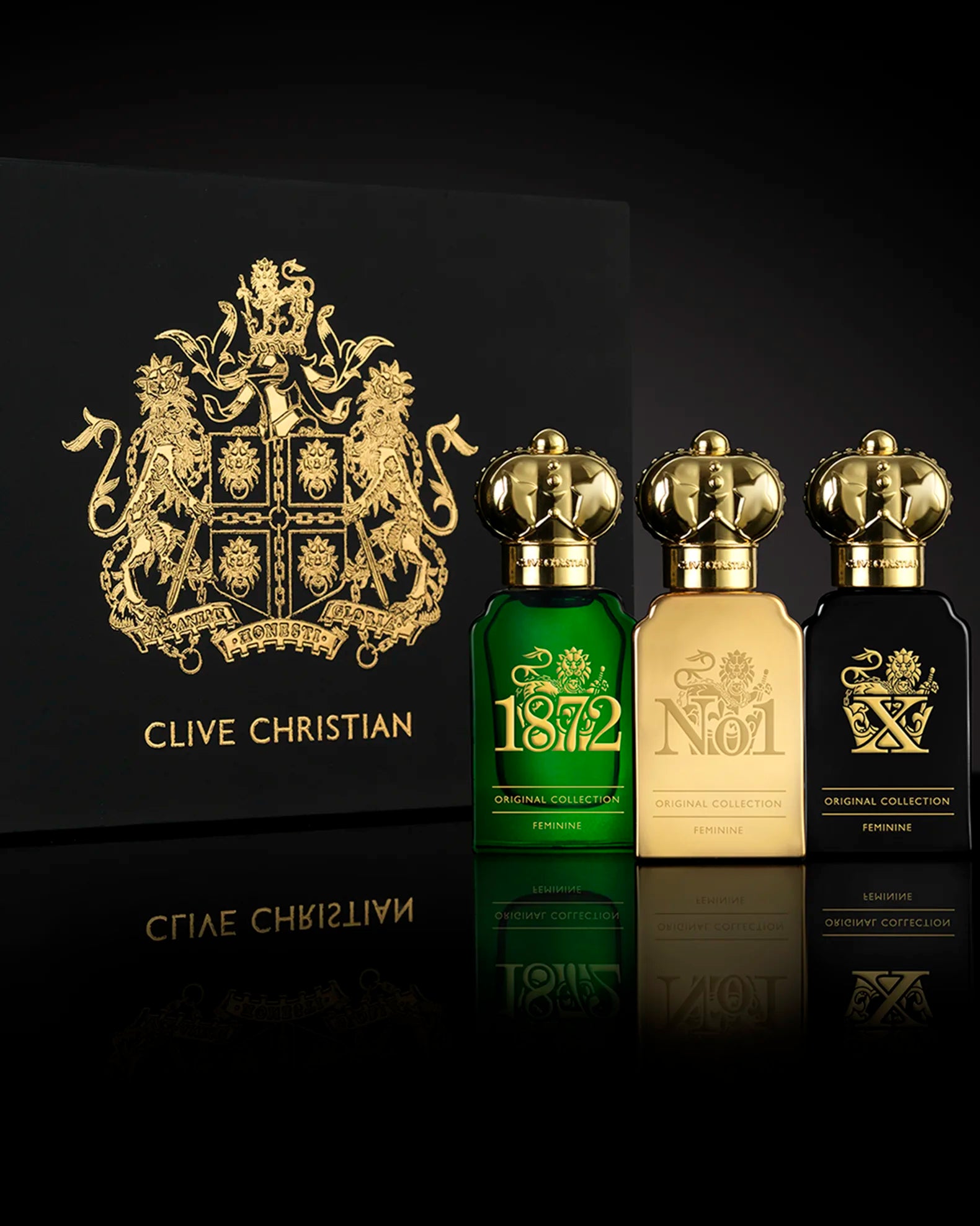 Clive Christian Original Collection Feminine Traveller Set Perfume 3 X 10ml — packaging