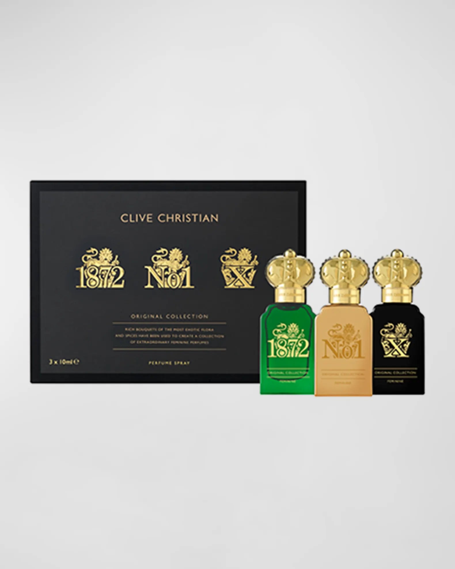 Clive Christian Original Collection Feminine Traveller Set Perfume 3 X 10ml — detail
