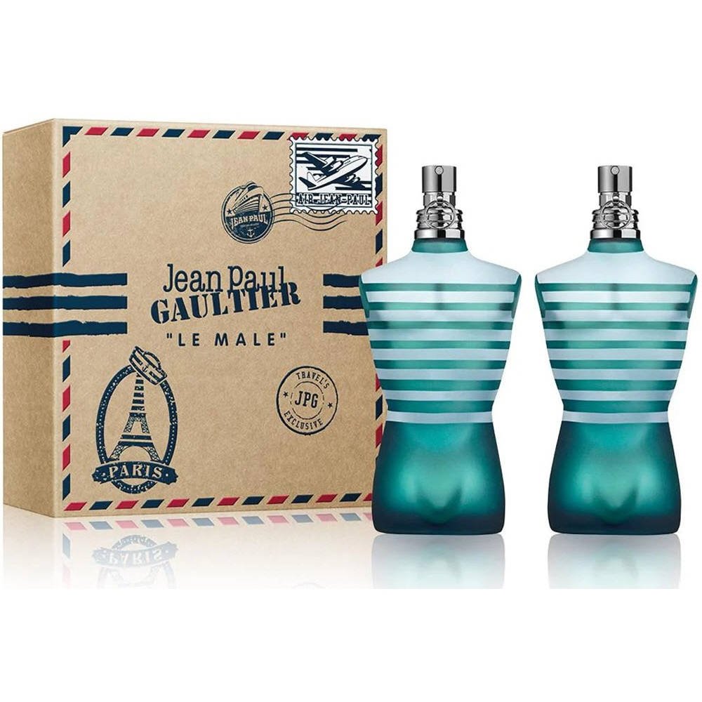 JEAN PAUL GAULTIER LE MALE FOR MEN EDT 2 X 40ML - Al Himyan Perfumes | عطور هميان | Oud & Luxury Fragrances - Jean Paul Gaultier