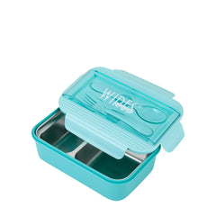 Wires Tropical Leaves 8 Wheels School Bag Trolley Set of 4(Lunch Bag & Pencil Case)+Lunch Box
