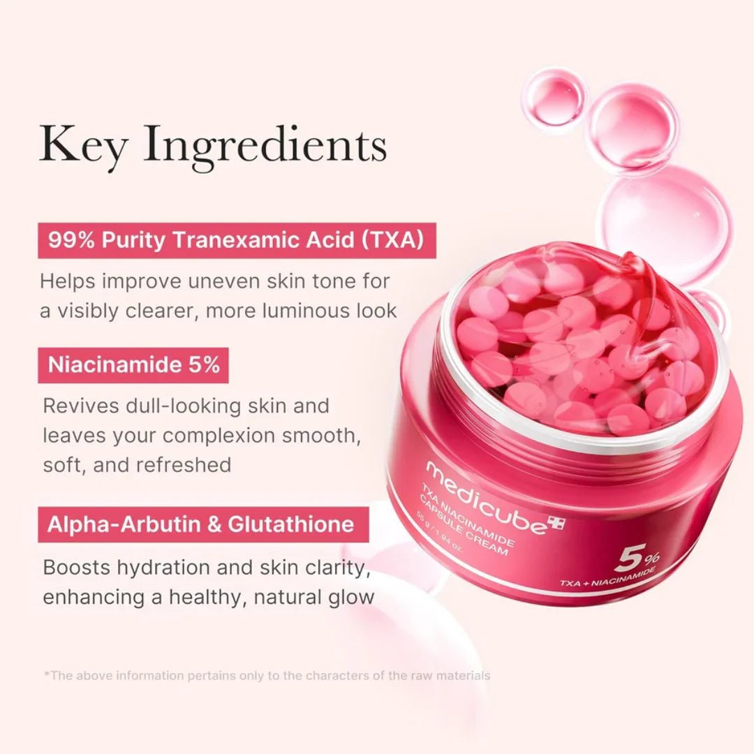 MEDICUBE TXA NIACINAMIDE CAPSULE FACE CREAM 55G - Al Himyan Perfumes | عطور هميان | Oud & Luxury Fragrances - Medicube