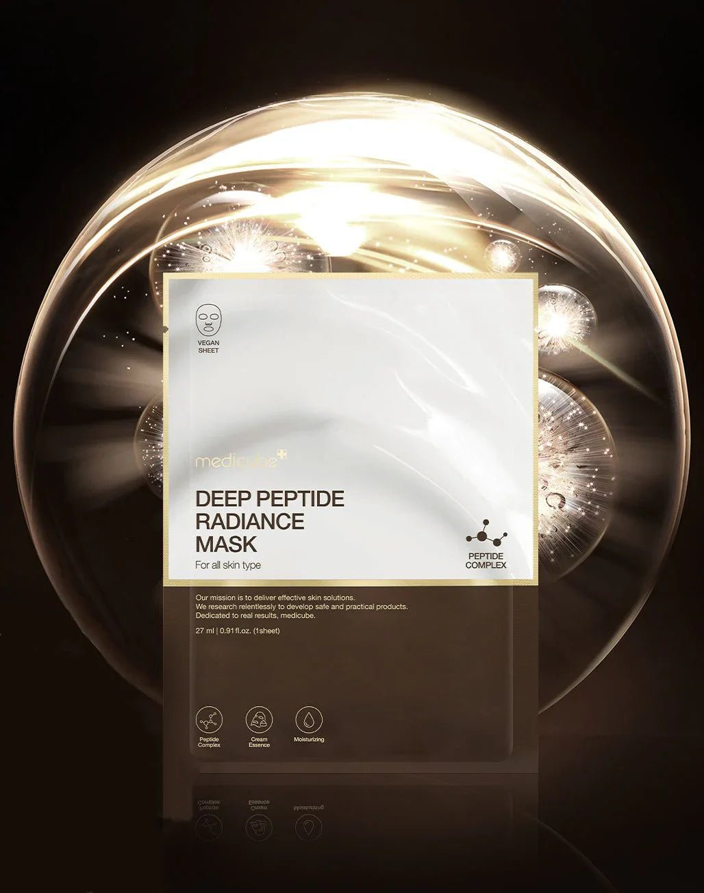 MEDICUBE DEEP PEPTIDE RADIANCE MASK SHEET 27ML - Al Himyan Perfumes | عطور هميان | Oud & Luxury Fragrances - Medicube