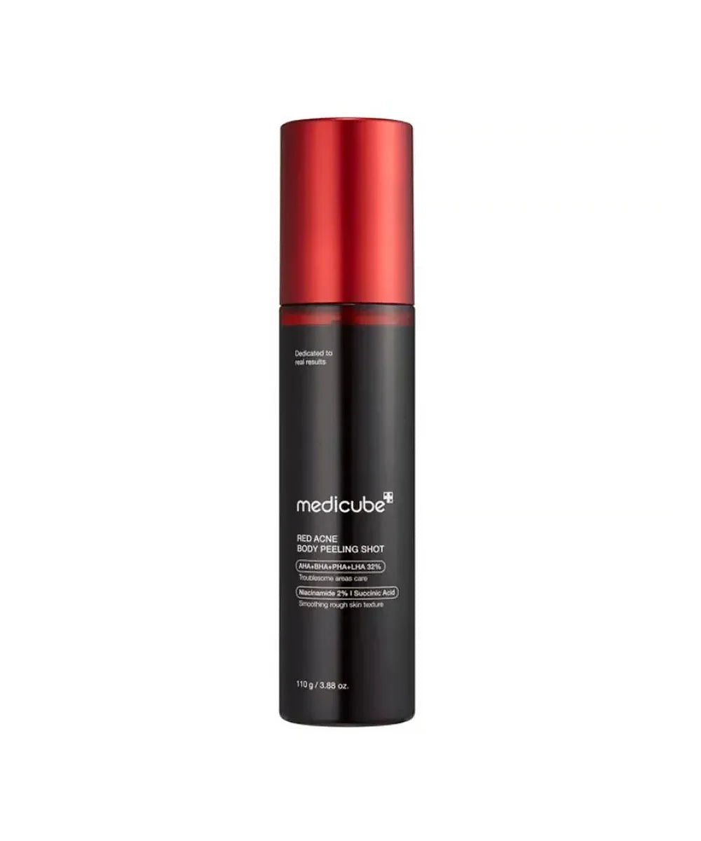 Medicube Red Acne Body Peeling Shot Strawberry Skin Body Spray 110g - Al Himyan Perfumes | عطور هميان | Oud & Luxury Fragrances - Medicube Main image