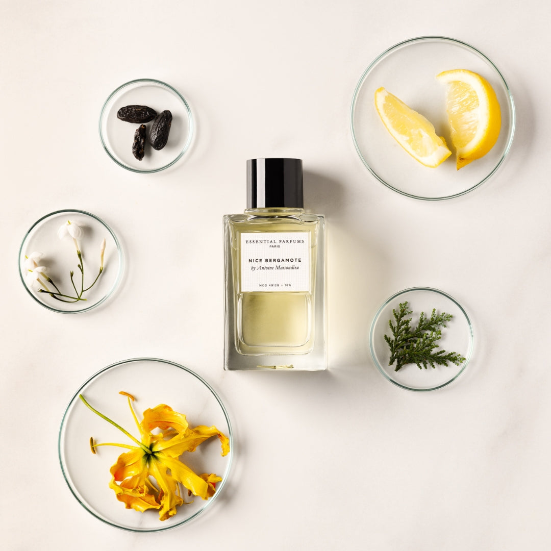 Essential Parfums Nice Bergamote ingredients bergamot rose - Al Himyan Perfumes