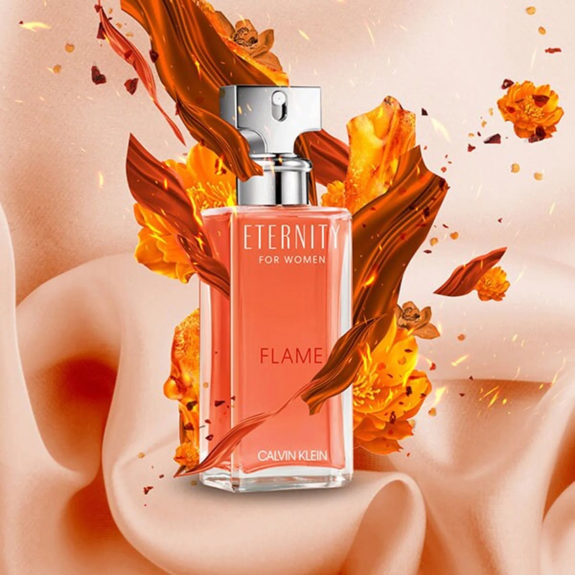 CALVIN KLEIN ETERNITY FLAME FOR WOMEN EDP 100ML - Al Himyan Perfumes | عطور هميان | Oud & Luxury Fragrances - Calvin Klein