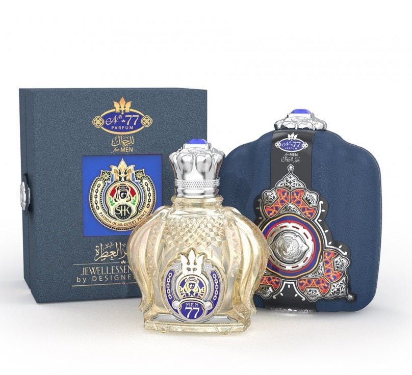 DESIGNER SHAIK OPULENT SHAIK SAPPHIRE NO.77 FOR MEN EDP 100ML - Al Himyan Perfumes | عطور هميان | Oud & Luxury Fragrances - Designer Shaik