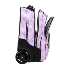Wires Purple Jellyfish Galaxy Planet Mini Wheel School Bags Trolly Set of 3pcs