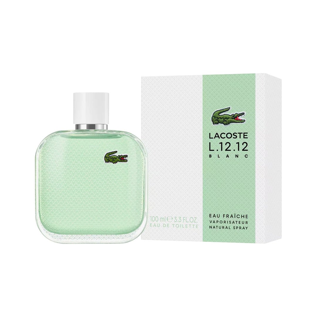 LACOSTE L.12.12 BLANC EAU FRAICHE FOR MEN EDT 100ML - Al Himyan Perfumes | عطور هميان | Oud & Luxury Fragrances - Lacoste