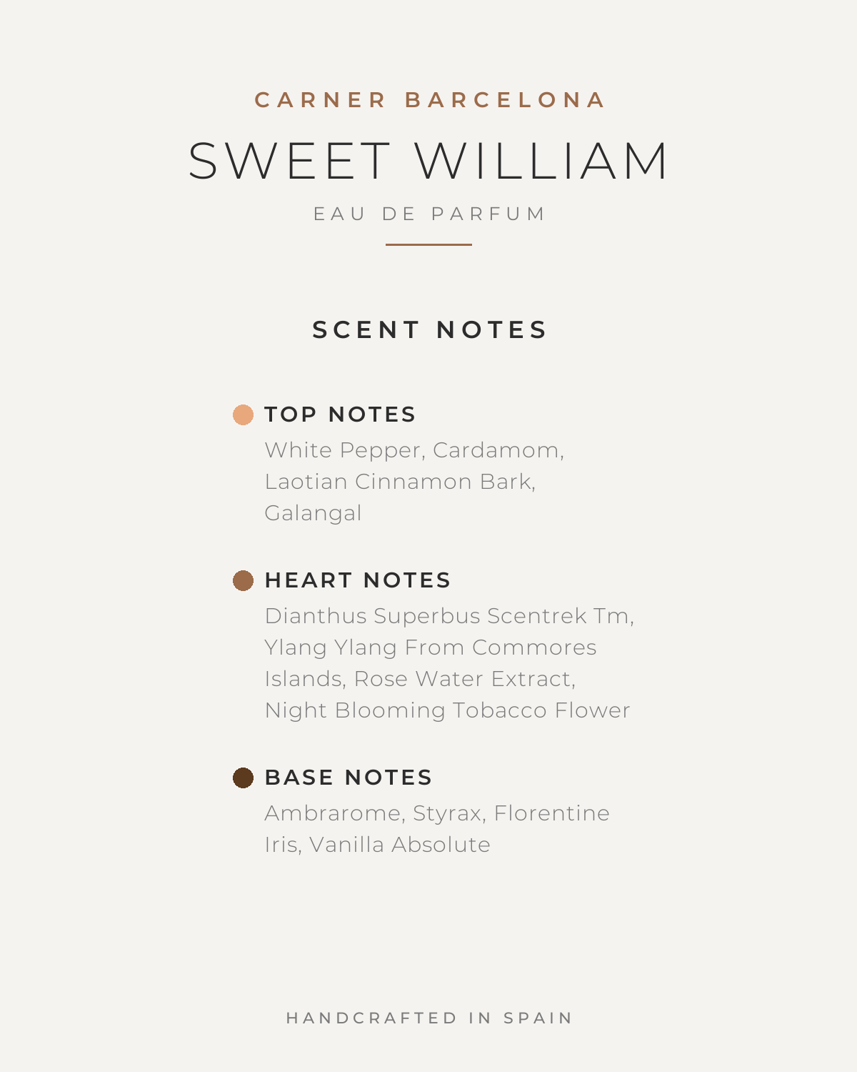 CARNER BARCELONA SWEET WILLIAM UNISEX EDP 100ML