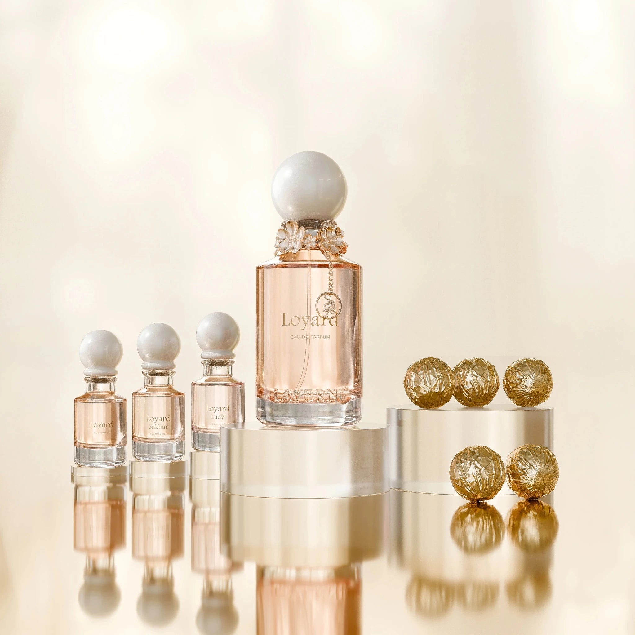 LAVERNE LOYARD COLLECTION FOR WOMEN 125ML+3*10ML+ 5 PIECES BAKHOOR - Al Himyan Perfumes | عطور هميان | Oud & Luxury Fragrances - LAVERNE
