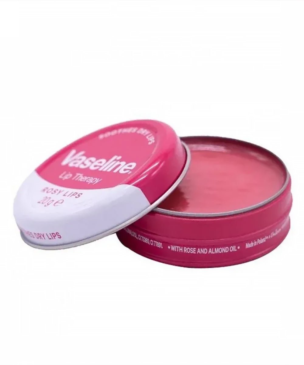 VASELINE LIP THERAPY ROSY LIPS WITH ROSE & ALMOND OIL 20g - Al Himyan Perfumes | عطور هميان | Oud & Luxury Fragrances - Vaseline
