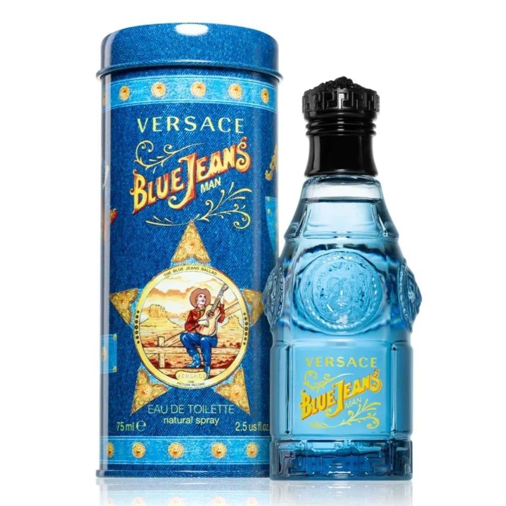 VERSACE BLUE JEANS MAN FOR MEN EDT 75ML - Al Himyan Perfumes | عطور هميان | Oud & Luxury Fragrances - Versace