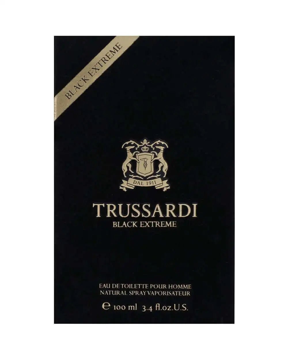 TRUSSARDI BLACK EXTREME FOR MEN EDT 100ML - Al Himyan Perfumes | عطور هميان | Oud & Luxury Fragrances - Trussardi