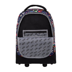 Wires All Sport Big Wheel School Bag Trolley Set of 3 (Lunch Bag & Pencil Case)