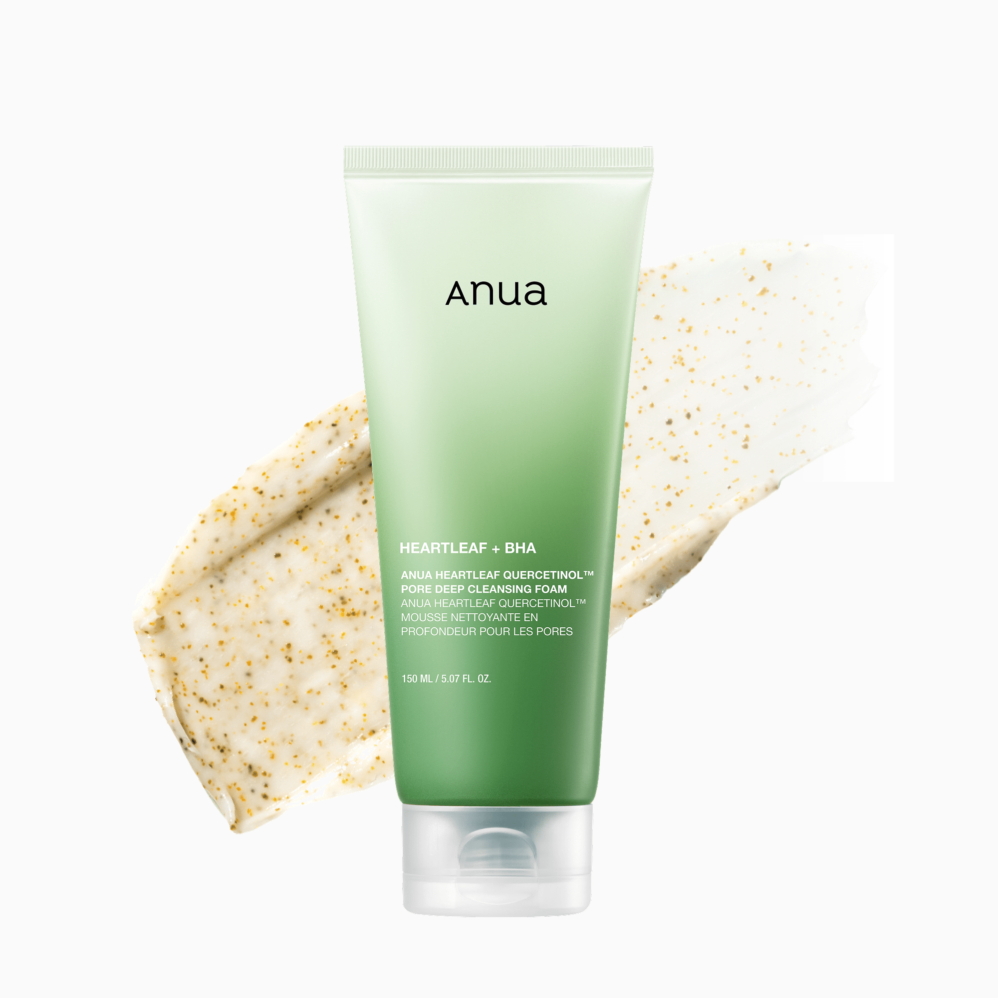 Anua Heartleaf Quercetinol Pore Deep Cleansing Foam 150ml الصورة الثانوية