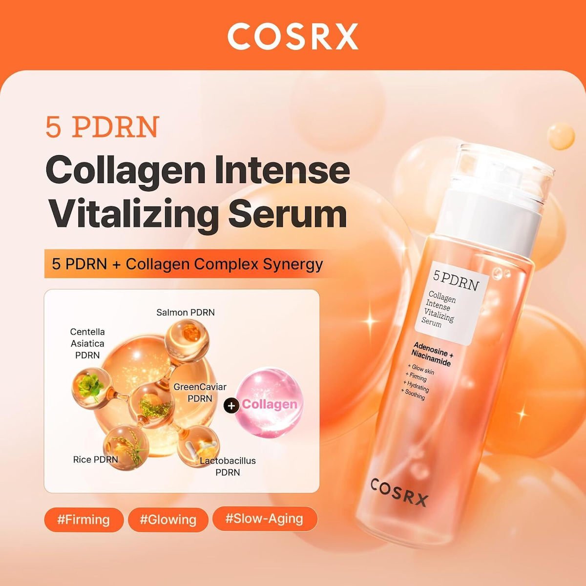 COSRX 5 PDRN Collagen Intense Vitalizing Serum 100ml - Al Himyan Perfumes | عطور هميان | Oud & Luxury Fragrances - COSRX