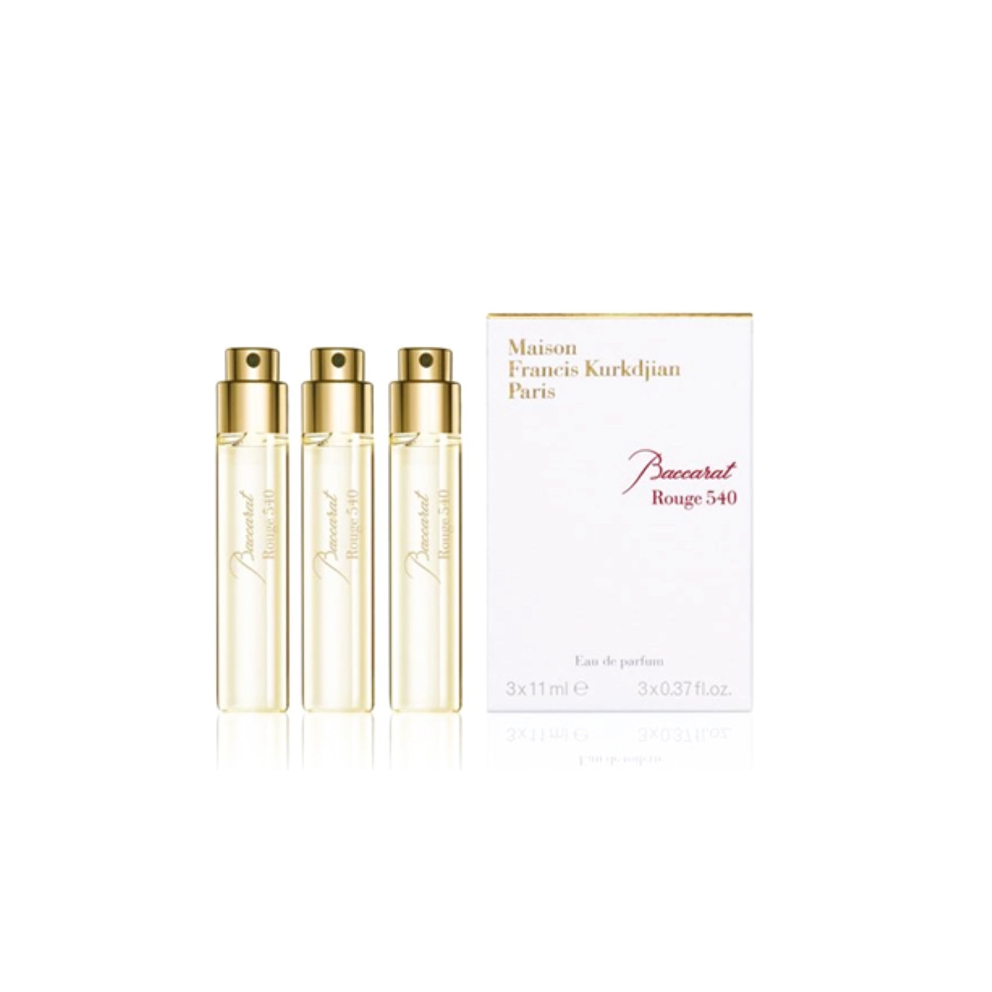 MAISON FRANCIS KURKDJIAN BACCARAT ROUGE 540 UNISEX EDP TRAVEL REFILLS 3X11ML - Al Himyan Perfumes | عطور هميان | Oud & Luxury Fragrances - Maison Francis Kurkdjian