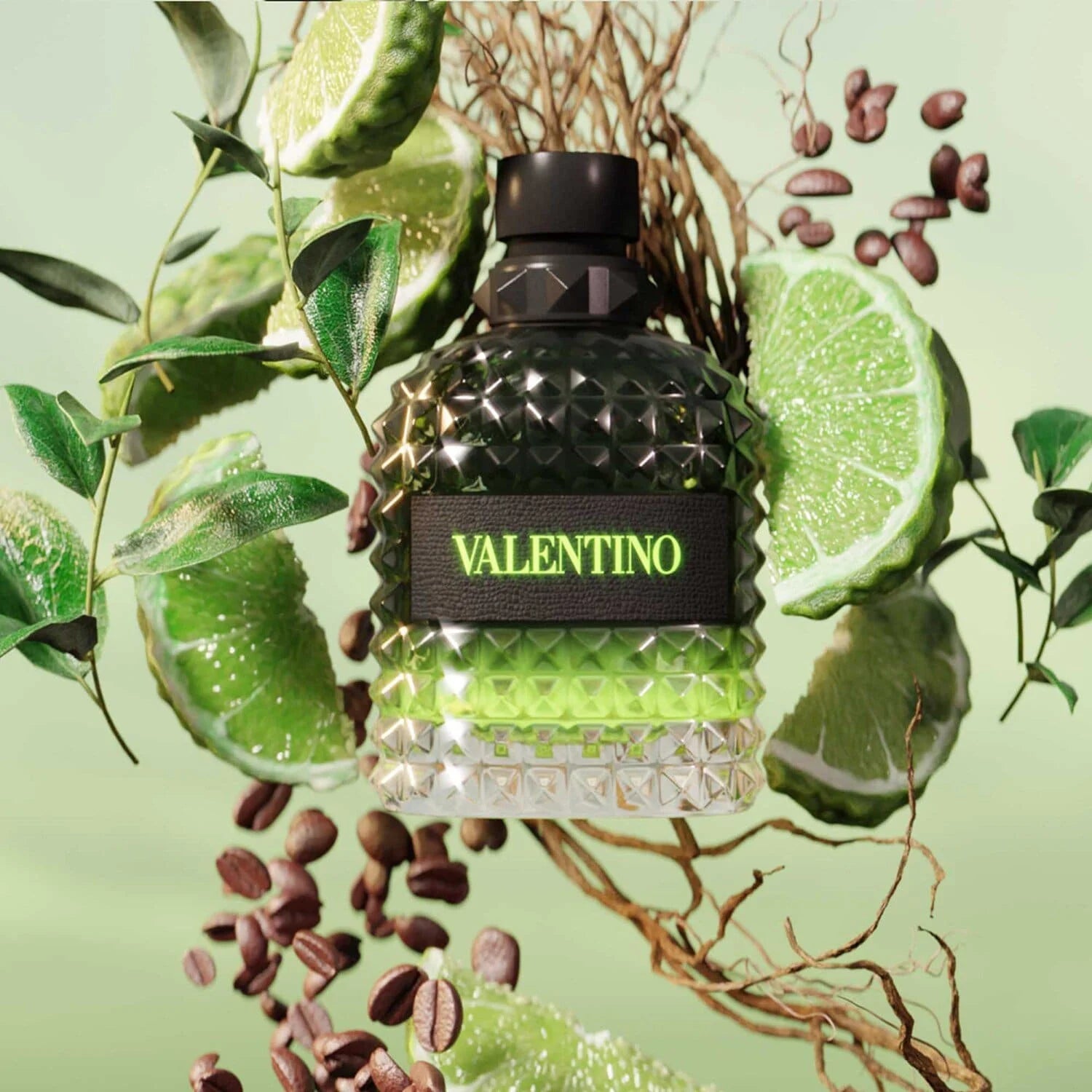 VALENTINO UOMO BORN IN ROMA GREEN STRAVAGANZA FOR MEN EDT 100ML - Al Himyan Perfumes | عطور هميان | Oud & Luxury Fragrances - Valentino
