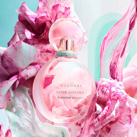 BVLGARI ROSE GOLDEA BLOSSOM DELIGHT FOR WOMEN MINI SET EDP 75ML+ EDP 15ML