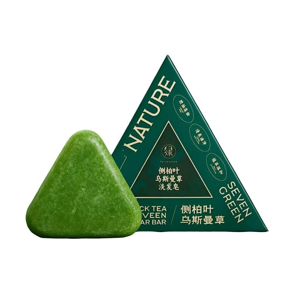 Seven Green Nature Natural Herbal Shampoo Bar - Al Himyan Perfumes | عطور هميان | Oud & Luxury Fragrances - Seven Green