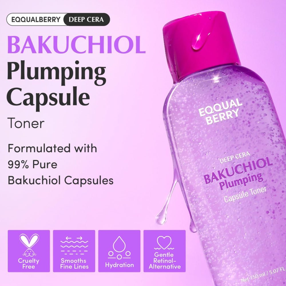 Eqqualberry Bakuchiol Plumping Capsule Toner 150ml - Al Himyan Perfumes | عطور هميان | Oud & Luxury Fragrances - Eqqualberry