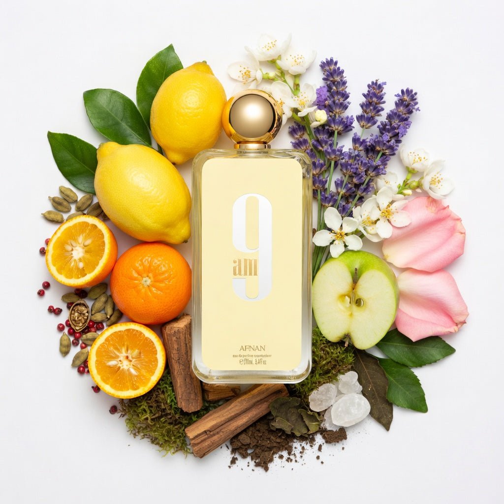AFNAN 9AM UNISEX EDP 100ML - Al Himyan Perfumes | عطور هميان | Oud & Luxury Fragrances - Afnan