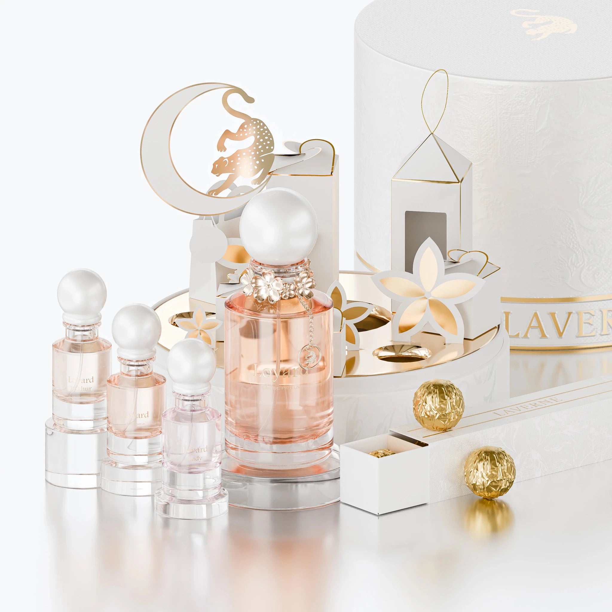 LAVERNE LOYARD COLLECTION FOR WOMEN 125ML+3*10ML+ 5 PIECES BAKHOOR - Al Himyan Perfumes | عطور هميان | Oud & Luxury Fragrances - LAVERNE