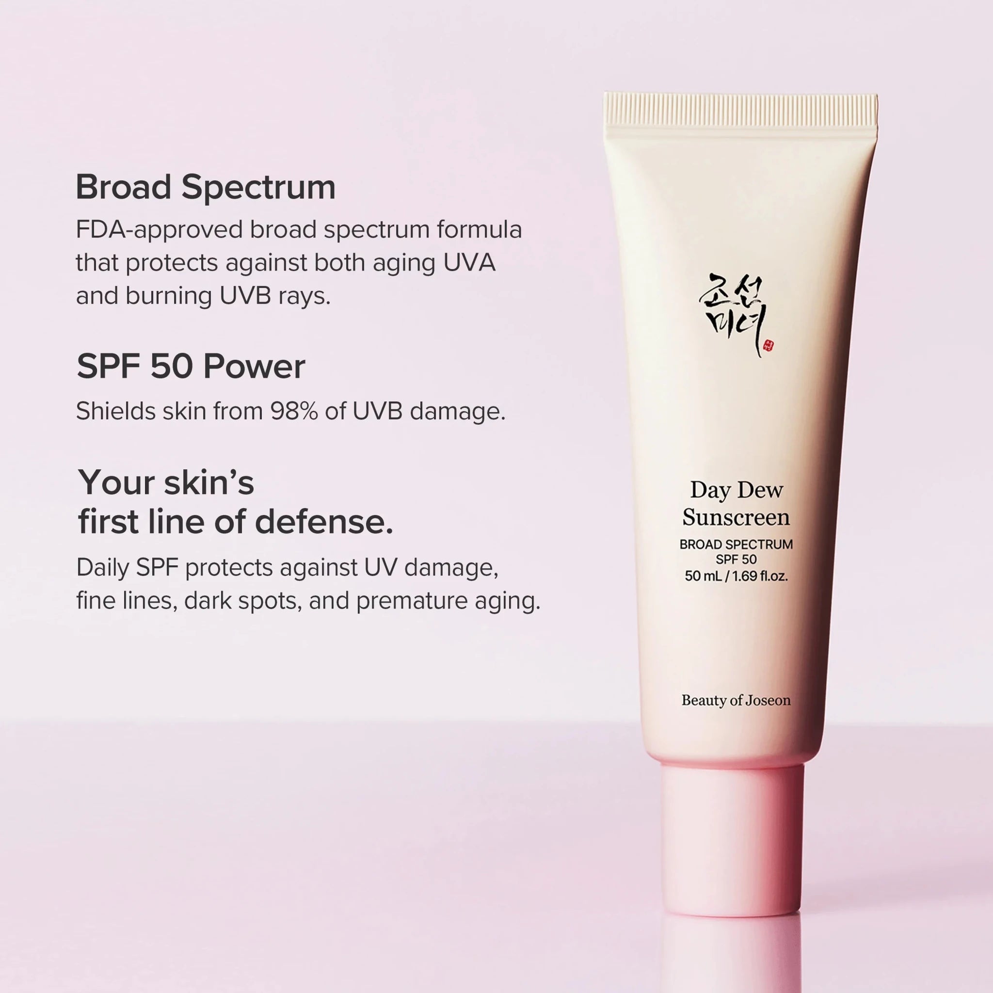 Beauty of Joseon Day Dew Sunscreen SPF 50+ PA++++ 50ml - Al Himyan Perfumes | عطور هميان | Oud & Luxury Fragrances - Beauty of Joseon