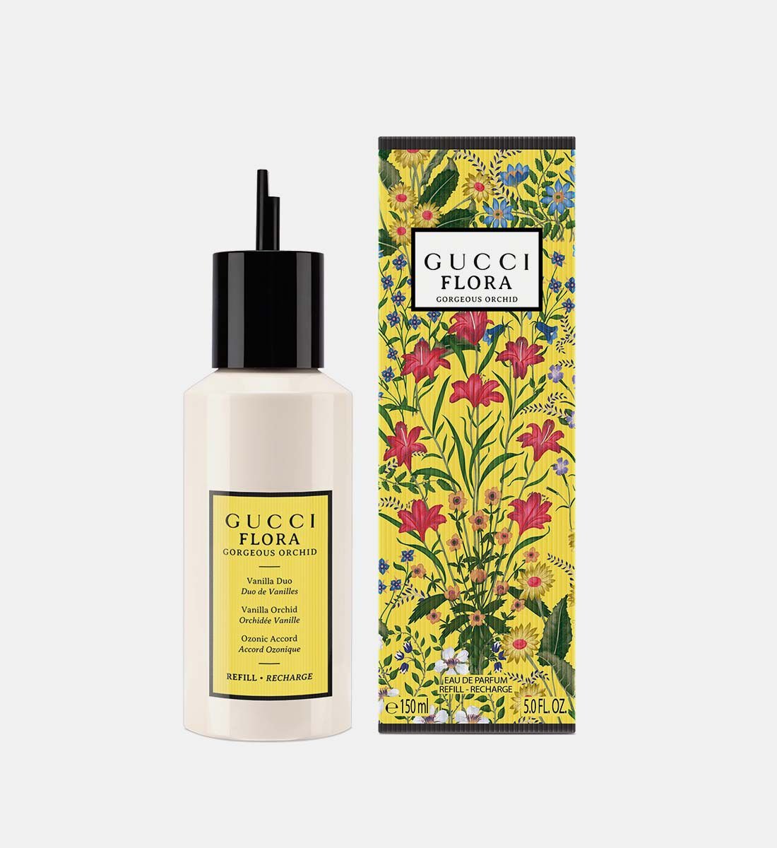GUCCI FLORA GORGEOUS ORCHID FOR WOMEN EDP 150ML REFILL - Al Himyan Perfumes | عطور هميان | Oud & Luxury Fragrances - Gucci