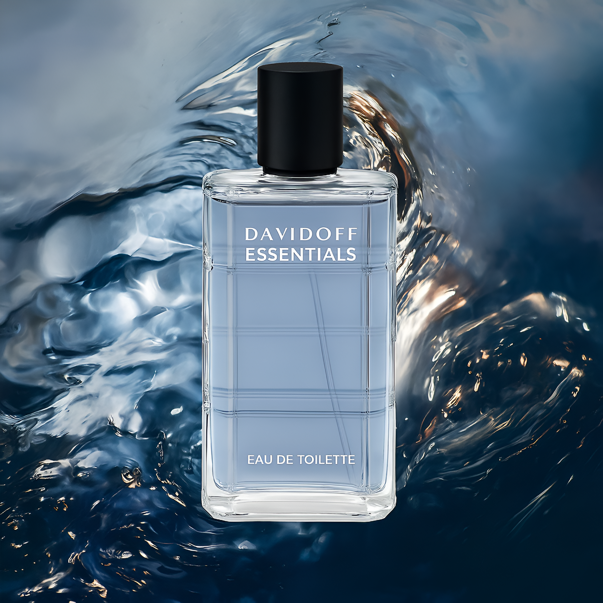 Davidoff Essentials Blue Unisex EDT 100ml* bottle and box