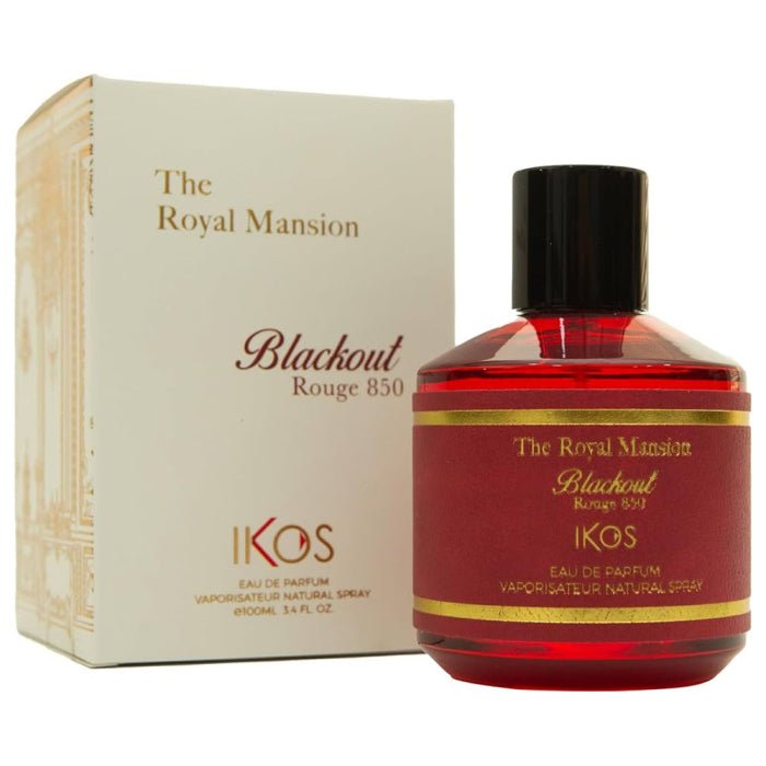 IKOS THE ROYAL MANSION BLACKOUT ROUGE 850 UNISEX EDP 100ML - Al Himyan Perfumes | عطور هميان | Oud & Luxury Fragrances - IKOS
