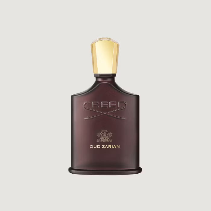 Creed Oud Zarian perfume bottle on a light gray background