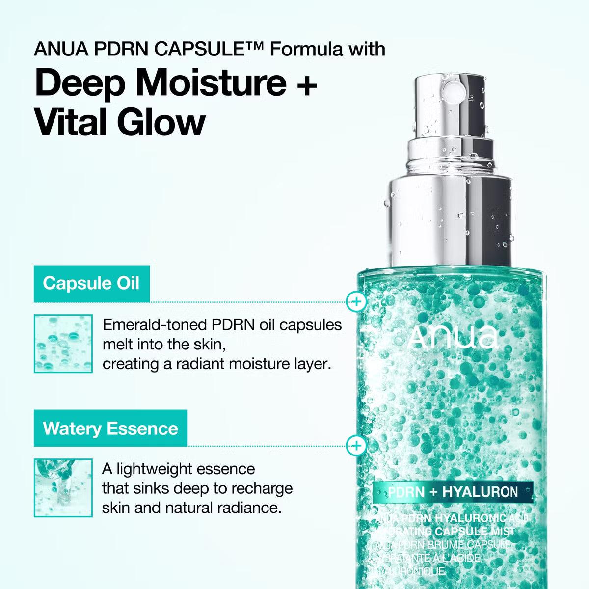 Anua PDRN Hyaluronic Acid Hydrating Capsule Mist 100ml