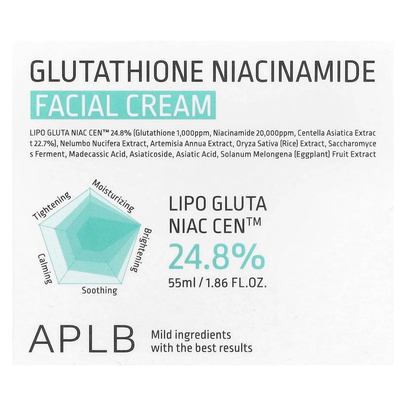 APLB Glutathione Niacinamide Facial Cream 55ml - Al Himyan Perfumes | عطور هميان | Oud & Luxury Fragrances - APLB
