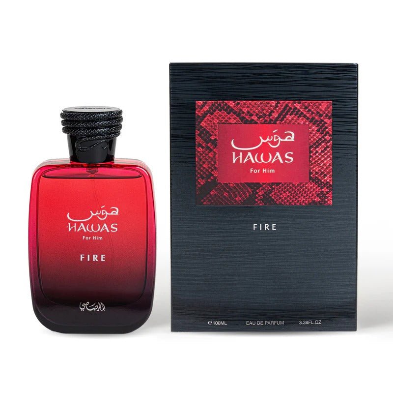Rasasi Hawas Fire EDP - Al Himyan Perfumes | عطور هميان | Oud & Luxury Fragrances - Rasasi